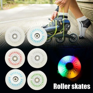 4 ruedas de patinaje en línea flash 90a led iluminación patinaje ruedas 80 76 72 68