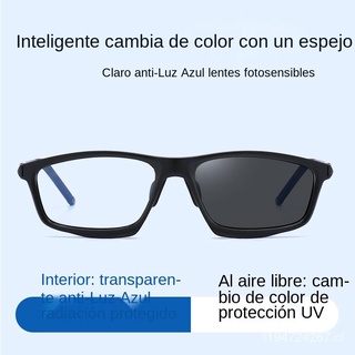New anti-blue color changing glasses TR90 light frame aluminum magnesium lens leg one mirror multi-purpose day and night glasses (1)
