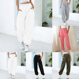 Casual Pantalones De Yoga M Más El Tamaño S Suave Color Sólido Chándal De Las Mujeres 1piezas 2XL (4)