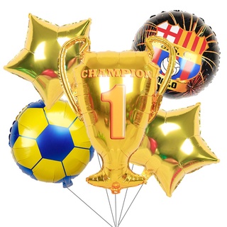 copa del mundo de fútbol deportes tema de cumpleaños globos de fiesta decoraciones conjunto de papel de aluminio globo niño fiesta de cumpleaños necesidades (2)
