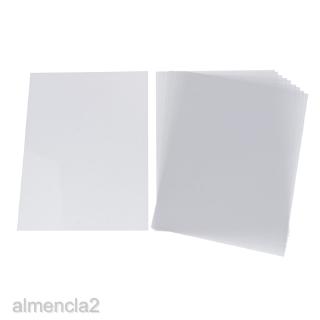 10 hojas de película retráctil media transparente, papel encogible, pulido fino