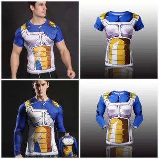 Dragon Ball Saiyan Vegeta IV Cosplay Disfraz T-shirt Unisex Impreso 3D De Secado Rápido Deportes Entrenamiento Ajuste Culturismo Tee Casual Top