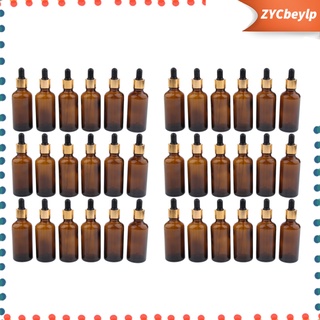 36 botellas vacías cuentagotas rellenables de aceite esencial tarro cosmético enlatado 30 ml (5)