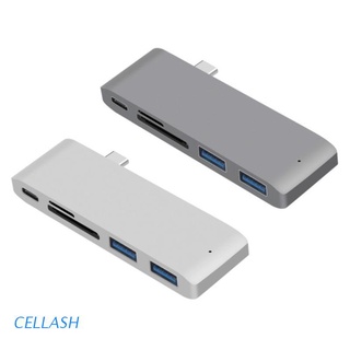 cellash multi 5 en 1 usb c hub portátil tipo c hub usb 3.0 sd tf lector de tarjetas adaptadores