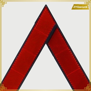 triángulo de ruptura de emergencia para coche, color rojo, reflectante, trípode, reflector