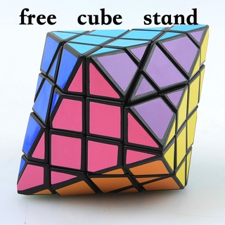 [disheng octagonal only black] juguetes educativos únicos pirámide forma irregular cubo de rubik