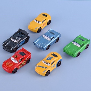 < disponible > 6 unids/set disney cars pixar juguetes edición limitada mcqueen mater aleación modelo coche juguete niño regalo (11)