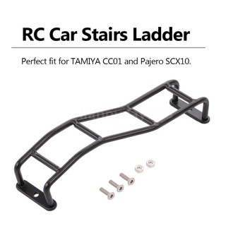 [h&d] escalera de coche rc mini simulación de metal escalera de 4 niveles decorar para tamiya cc01 pajero scx10