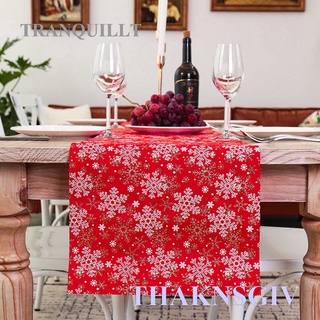 Mantel rectangular thaknsgiv De ciruela/bordado/varios De nieve Para navidad/fiestas (11X108 pulgadas/nieve-Flake) Home & cozinha
