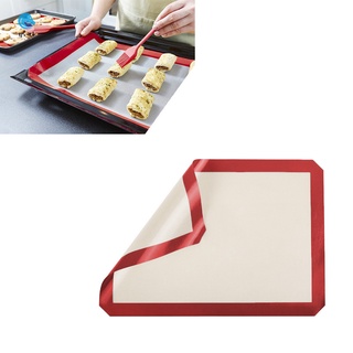 alfombrilla de silicona antiadherente para hornear, 42 x 29,5 cm, fibra de vidrio, alfombrilla de masa para tartas, galletas, macaron (1)