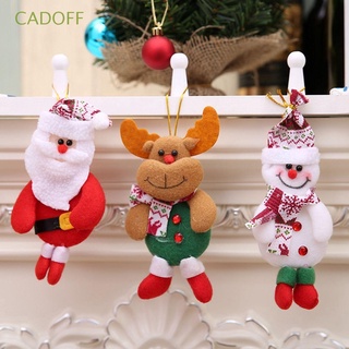 CADOFF Party Supplies Christmas Tree Decoration Xmas Toy Doll Christmas Pendant Cute Plush Hanging Santa Claus Snowman Elk Bear Soft Decorative Ornaments