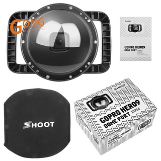 SHOOT Dome Port Lens for GoPro HERO 9 with Dual Handle Trigger Underwater Waterproof Housing Case Lens Cover