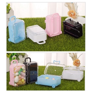 Azul mini rodillo maleta de viaje caja de caramelo personalidad creativa boda caramelo caja de equipaje carro caso caramelo juguete pequeña caja de almacenamiento (6)