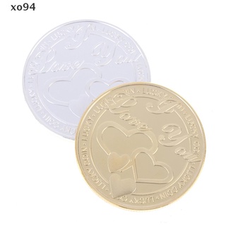 xo94 love you lucky metal artesanía monedas 999 chapado en oro medalla conmemorativa. (1)