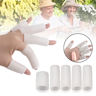 5 unids/Set de silicona suave separador de dedos de la manga Protector de tubo de protección del pulgar