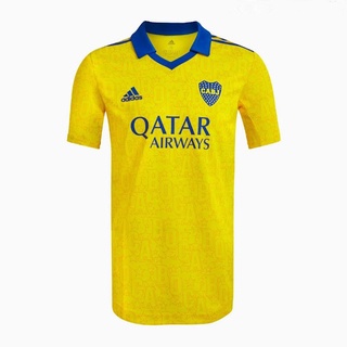 Boca Juniors 2022-2023 Tercer Kit De Visitante Amarillo Camiseta De Fútbol