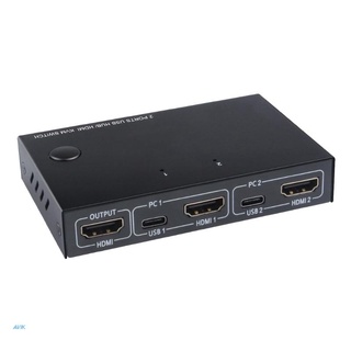 🔥 AVIK KVM Switch HDMI-compatible USB HUB Switch Splitter 10Gbps Splitter PC Sharing