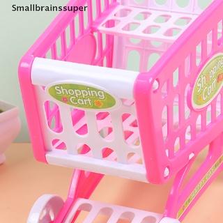 Smallbrainssuper Children Supermarket Vegetable And Fruit Shopping Cart Toy Cart Shopping Basket SBS