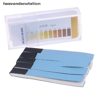 [heavendenotation] tiras de papel de prueba de cloro rango 10-2000mg/lppm color chart limpieza