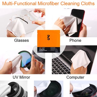 Knf Concept - juego de paño de limpieza de microfibra (15 x 15 cm, 20 paquetes), color blanco (2)