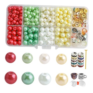perlas de perlas espaciador cuentas para hacer joyas a granel de costura suministros de abalorios