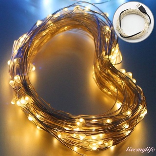luces de hadas de alambre de cobre led cadena de luces de navidad guirnalda interior dormitorio casa boda año nuevo decoración