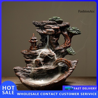 fsc_mountain stream teahouse cascada backflow cerámica quemador de incienso con conos
