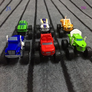XXG 6PCS Blaze and the Monster Machines Kid Diecast Juguetes Camiones Vehículos Racer Coches Modelo Regalo