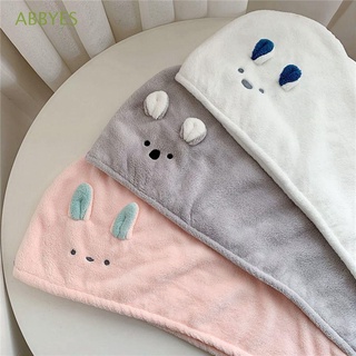 ABBYES Women Hair Dry Towel Cute Turban Shower Hat Bunny Bear Koala Microfiber Super Absorbent Quick Drying Bathroom Soft Wrap Cap