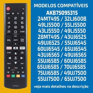 Nuevo AKB 15 mando a distancia para LG Smart LED TV 55UK631C 65UK6540PSB 43LK5700PSC