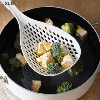 [xun] Nylon Strainer Soup Spoon Colander Kitchen Gadgets Drain Veggies Water Scoop ill (7)