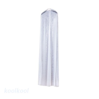 Kool 160/180cm Extra grande tela suave vestido de novia a prueba de polvo cubierta jersey delgado vestido de novia bolsa de almacenamiento transparente plegable caso de ropa Protector