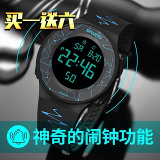 Reloj deportivo electrónico luminoso impermeable para hombres y mujeres para adolescentes y estudiantes reloj despertador de moda multifunción para niños