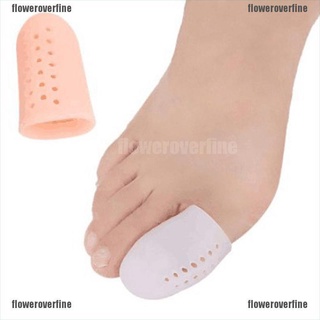 FLCL 2pc Silicone Gel Toe Separators Stretchers Toe Tube Corns Blisters Protector Gel 210824