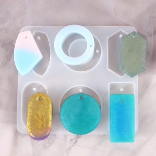 cod resina colgante moldes herramientas conjunto de silicona resina cristal joyería espejo molde
