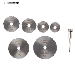 [chuaniaji] Set De 7 pzs discos De Corte Mandril Hss circulares/cuchilla De sierra Circular