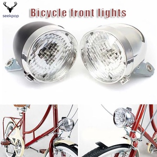 sp Vintage Retro bicicleta bicicleta luz delantera faro de bicicleta con 3 LED 160 grados de visión ancha accesorio de bicicleta