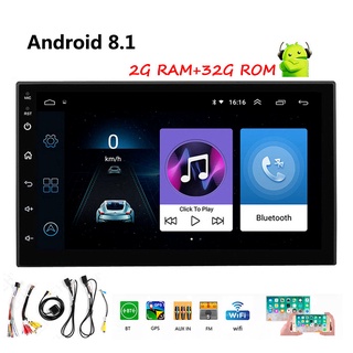 Android Radio de coche GPS Bluetooth MP5 reproductor Multimedia 2DIN 7 pulgadas WIFI reproductor de Audio automático (1)