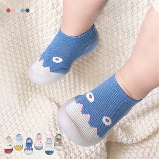 Zapatillas dedo del pie calcetines zapatos antideslizante interior de algodón delgado bebé primeros zapatos de caminar para niños niños
