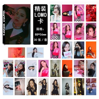 30 Unids/set K-POP BLACKPINK Jisoo HD LOMO Tarjeta Photocards