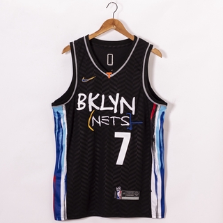 2020-21 nueva temporada nba para hombre brooklyn nets #7 kevin durant jersey city negro baloncesto camisetas