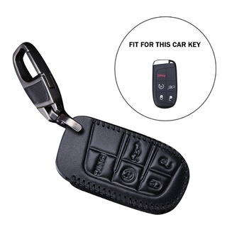 Key Case With Keychain Button Cover For Jeep Cherokee Chrysler Dodge Durango