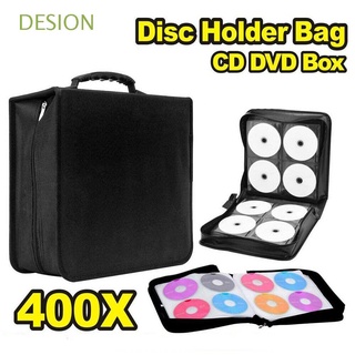 desion 400 durable dvd caso oficina vcd manga de transporte cd bolsa videodisc cartera accesorios de coche música hogar disco titular de almacenamiento