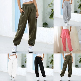 Casual Pantalones De Yoga M Más El Tamaño S Suave Color Sólido Chándal De Las Mujeres 1piezas 2XL (5)