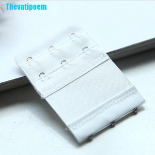 [Thevatipoem] Extensor de sujetador elástico 2/3 ganchos Clip en correa suave sujetador banda extensor