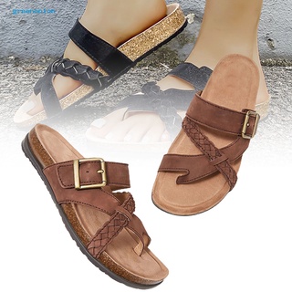 las mujeres de verano casual abierto dedo del pie suave suela plana chanclas sandalias zapatillas zapatos