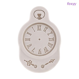 foxyy Fondant Cake Decoration Mould Clock Pocket Watch Decorating Tools DIY Baking Kitchen Silicone Mold