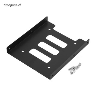tim 2.5" to 3.5"SSD HDD Metal Adapter Mounting Bracket Hard Drive Holder Dock For PC