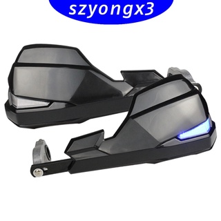 [HeatWave] 2 piezas Kit de protector de mano para motocicleta con lámpara LED impermeable fácil de instalar
