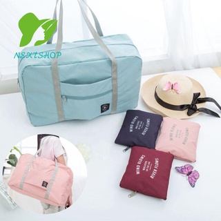Nextshop bolsa de viaje grande portátil impermeable plegable bolsa de almacenamiento mujeres y hombres viaje de negocios ropa ligera bolsos organizador de equipaje/Multicolor